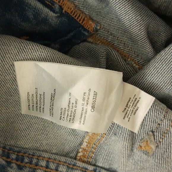 Free People We The Free Izzy Flare Raw Distressed Hem Jeans, Blue Trance, Sz 32 - Picture 15 of 16